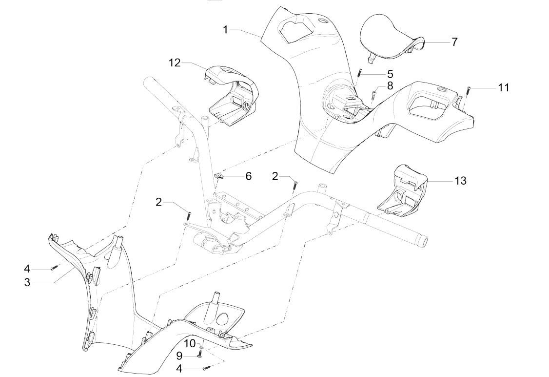 Copriverzi Piaggio MP3 300 ie LT Business - Sport (con e senza ABS) 2016-2018