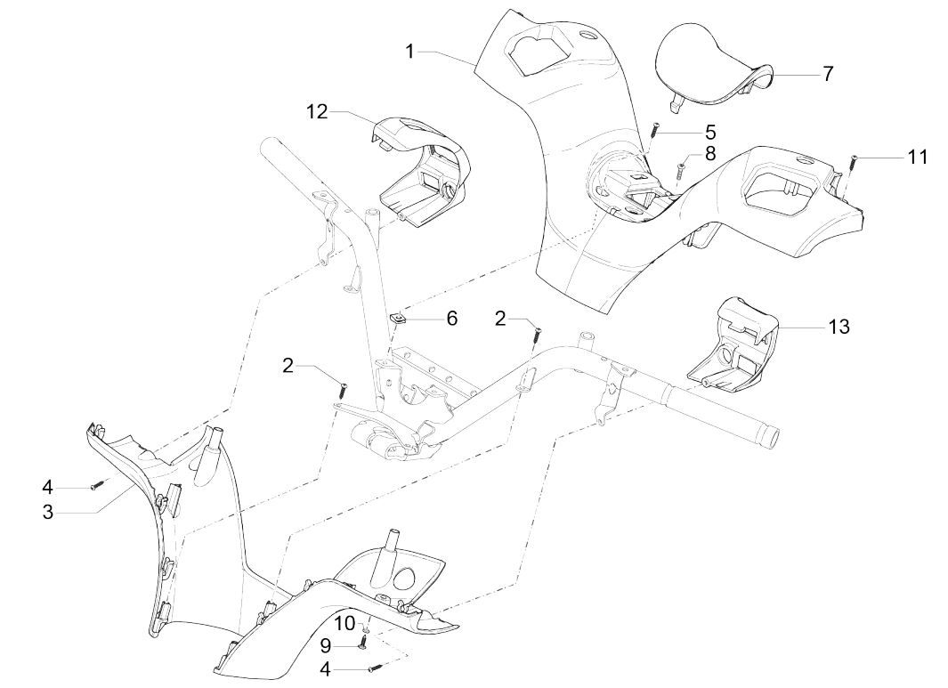 Coprivolanti Piaggio MP3 300 HPE/300 HPE Sport ABS Euro 5 2020-2022