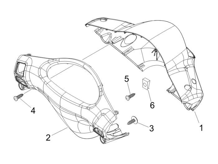 Coprivolanti Piaggio Fly 50 2 tempi AC neri 94