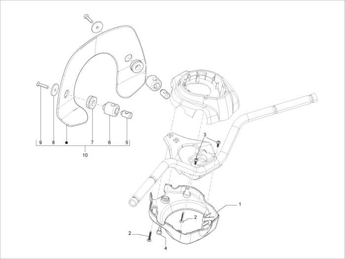 Coprivolanti Vespa LXV 4 tempi 2V 25km/h