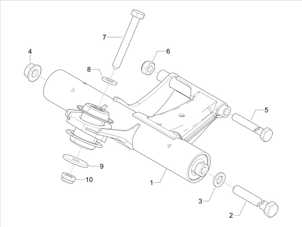 Supporto motore - Braccio oscillante Vespa Primavera 50 4T IGET 3V Euro 5