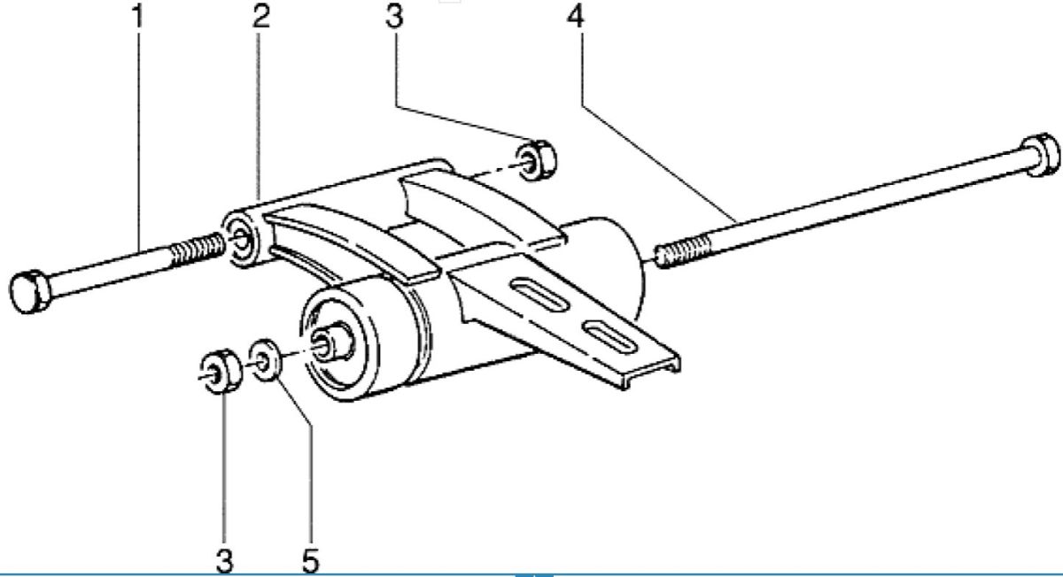 Sospensione del motore AC Piaggio Zip RST 50 a 2 tempi