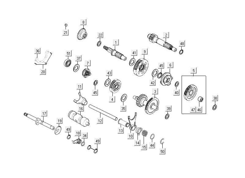 Vertanding - Overbrenging Kymco MXU 300R