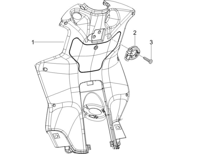 Paragambe Piaggio NRG Power DD 50 2 tempi LC 2007-2017