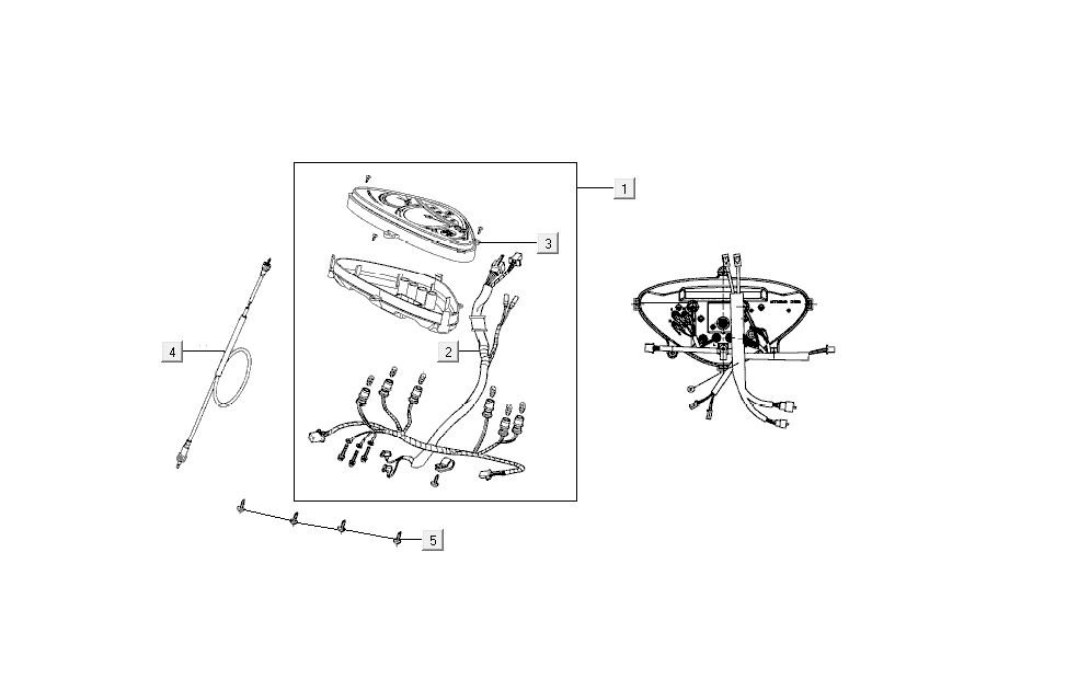 Contachilometri - Cockpit Kymco Super8 50 4 tempi 2007-2009 Rosso nero