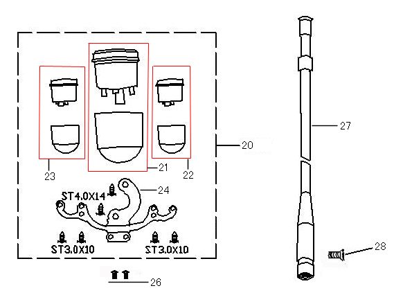 Contachilometri - Cockpit Neco Borsalino Oro verde