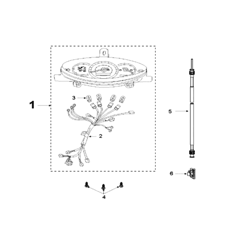 Contachilometri - Cabina di guida Peugeot V-Clic 50 4 tempi AC bianco