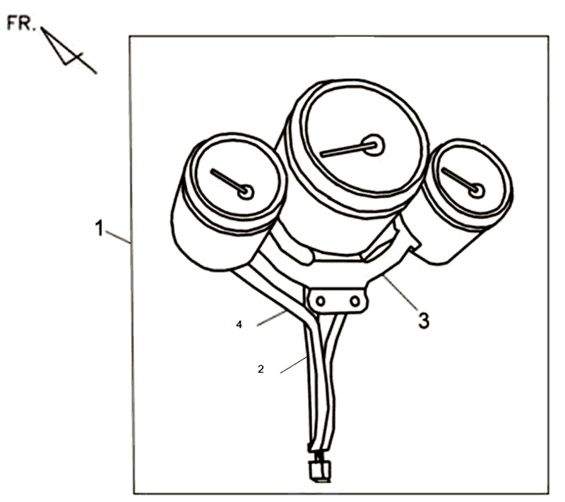 Contachilometri - Cockpit Sym Allo (WH871) champagne