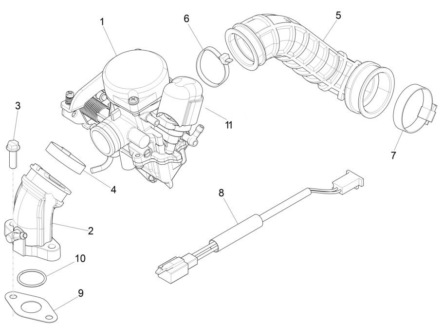 Carburatore AC Piaggio Zip 2000 4 tempi
