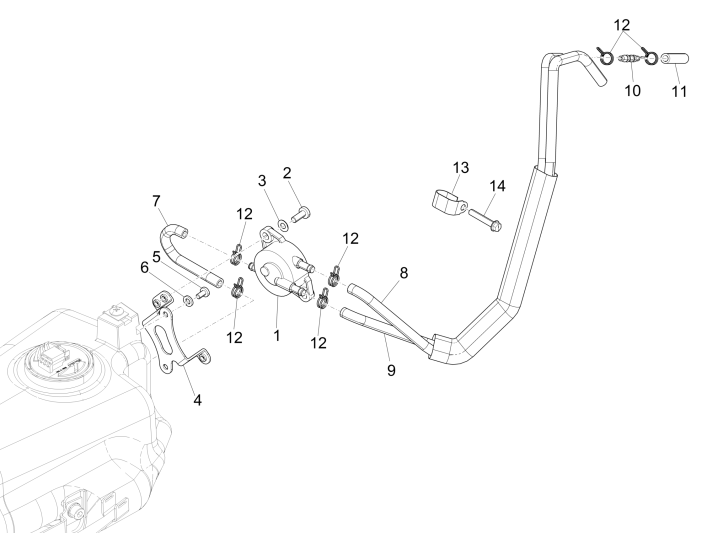 Pompa benzina Piaggio NRG Power DD 50 2 tempi LC 2007-2017