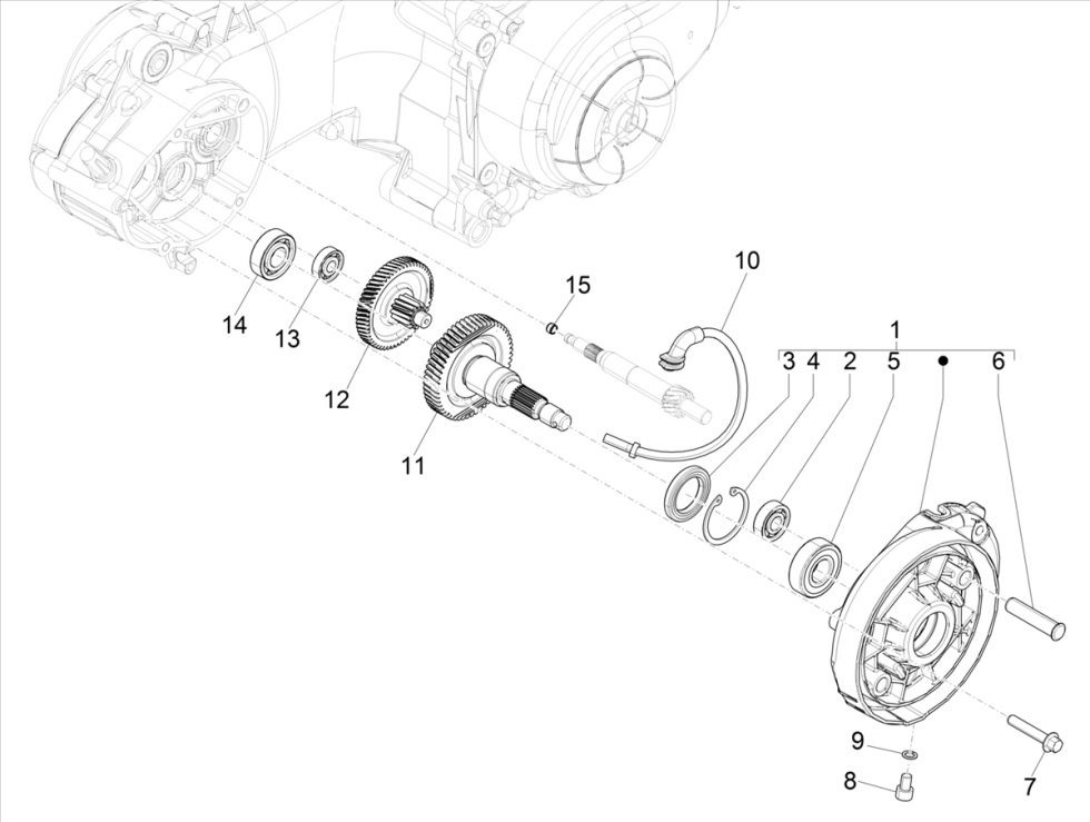 Trasmissione - Vespa Primavera 50 4 tempi IGGET 3V Euro 5