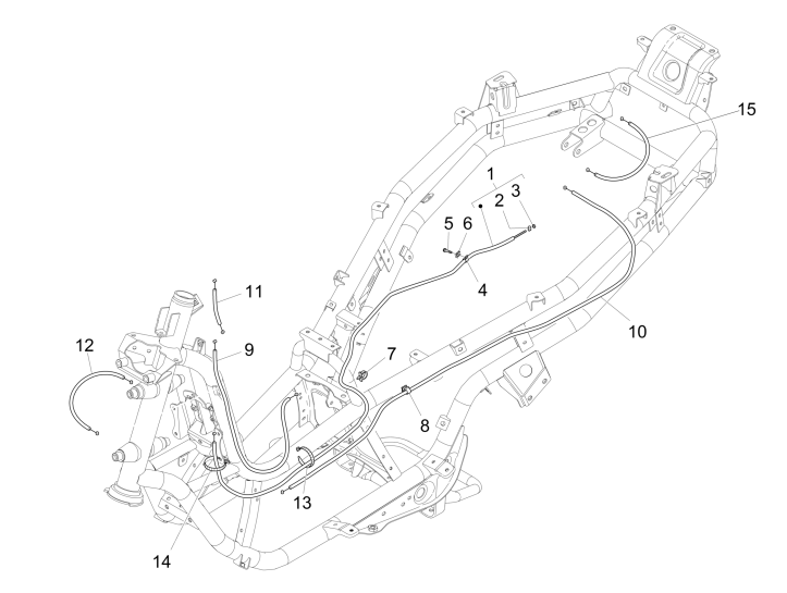 Cavi Freno - Cavo Valvola Serbatoio Piaggio MP3 500 LT Business 2014-2016