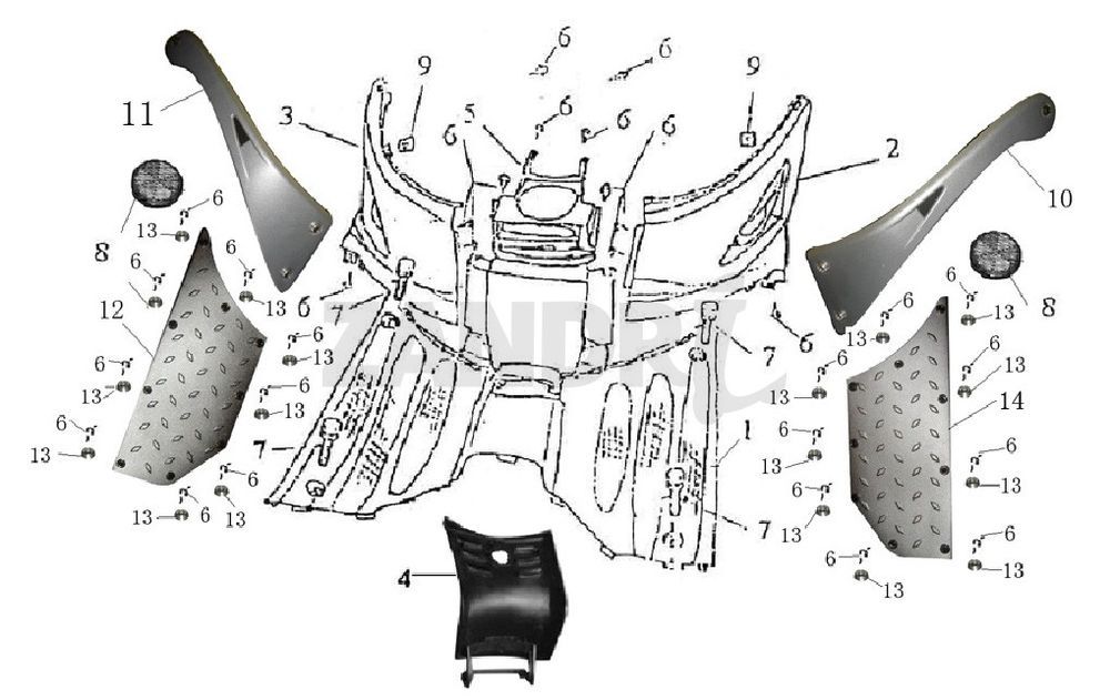 Pedana BTC Grande Retro GT1 rossa