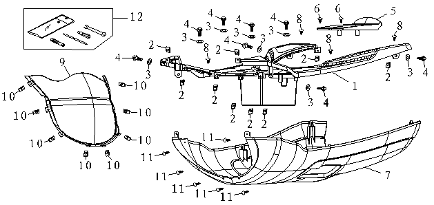 Pedana China FoX rossa lucida