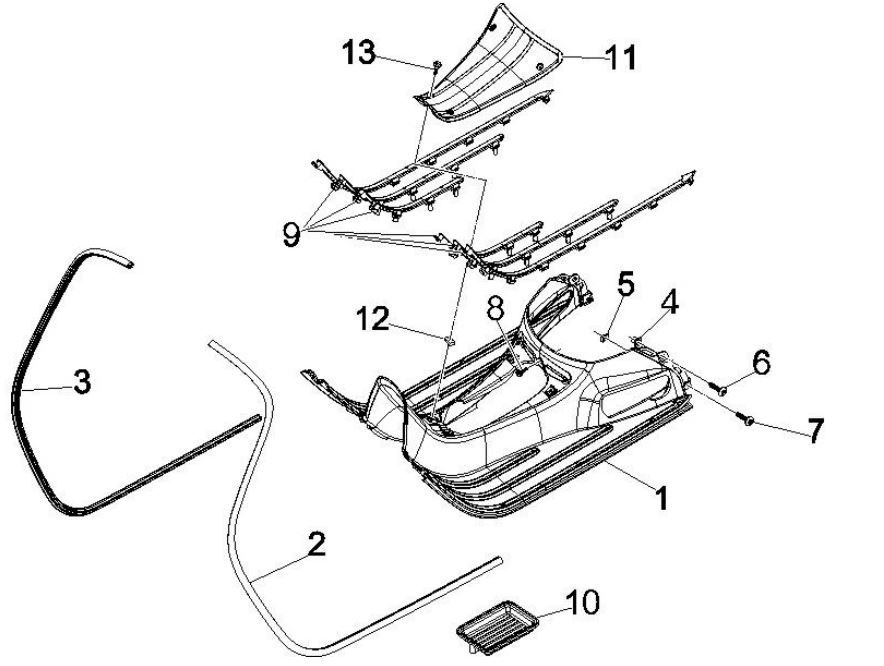 Pedana GTS 125 IE red dragon 894