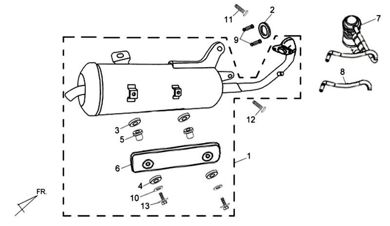Scarico champagne Sym Allo (WH871)