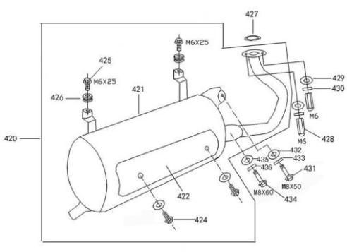 Scarico AGM Retro Extra crema opaca