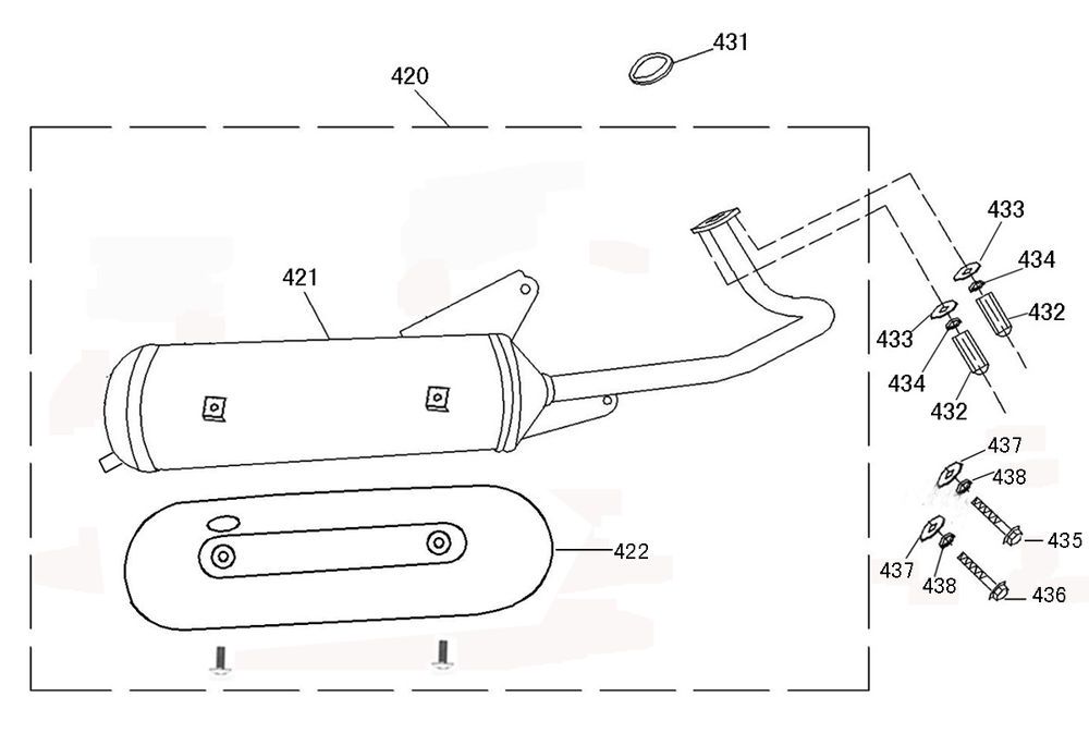Scarico fumé Benzhou YY50QT-45A
