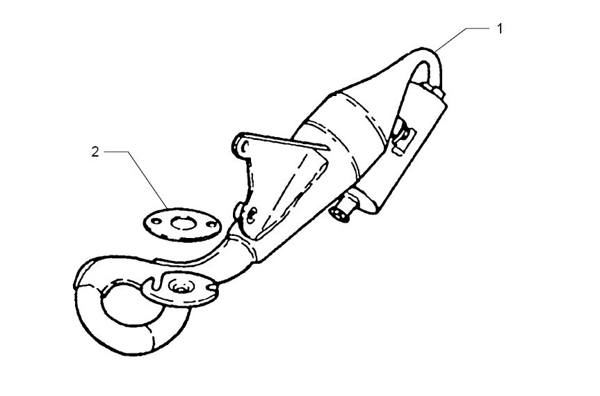 Scarico Beta Ark-k 50 2 tempi AC giallo argento