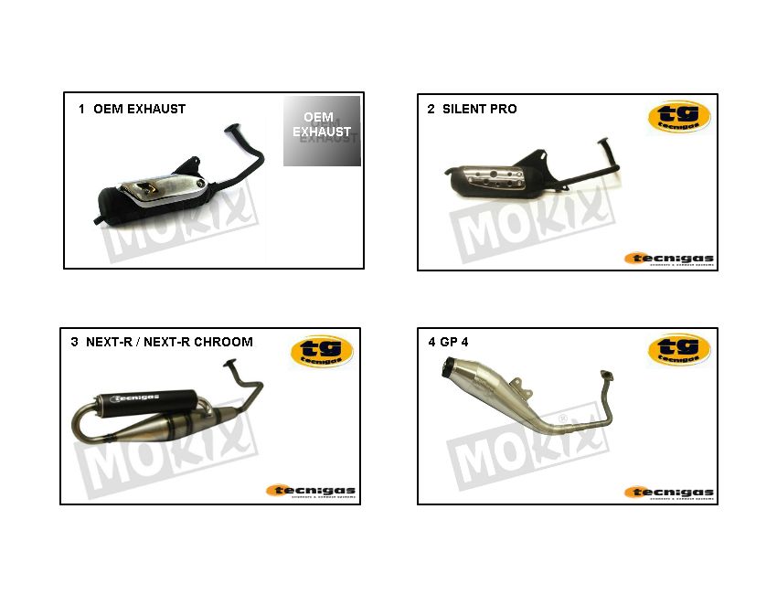 Scarico China Filly a 4 tempi