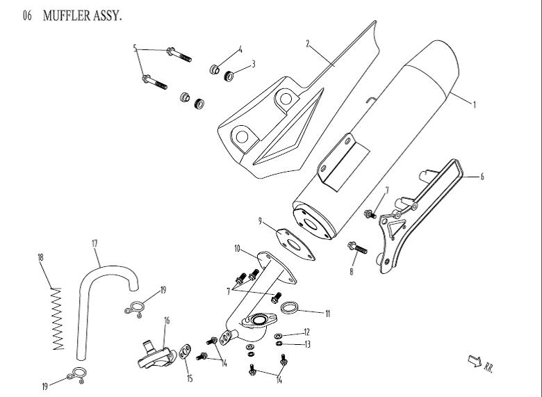 Scarico nero China Venom