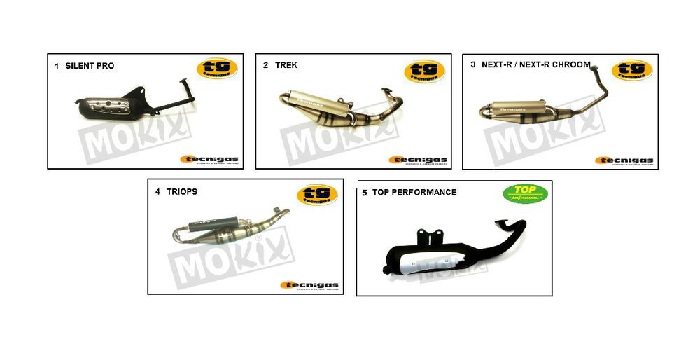 Scarico generico Cracker 50 2 tempi blu 2010