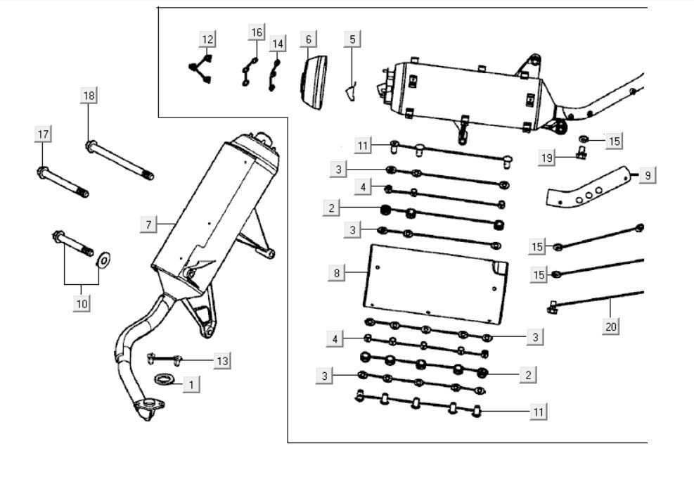 Scarico Kymco Grand Dink 250