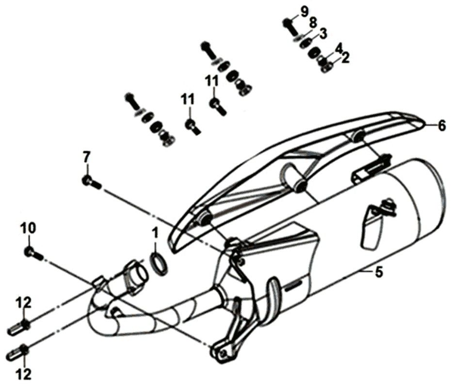 Scarico Sym Symphony ST Euro 4