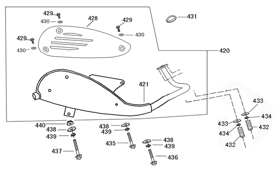 Scarico Wangye HT50QT-12 nero opaco