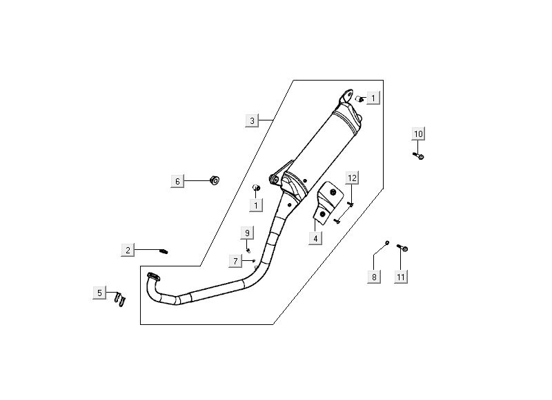 Scarico Kymco MXU 50
