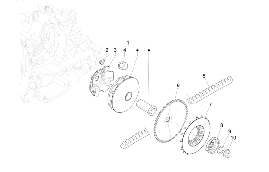 Variatore - Cinghia trapezoidale Vespa Primavera 50 4 tempi IGET 3V Euro 4