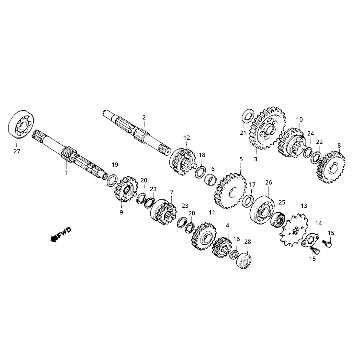 Cambio Honda MB/MT/MTX 80