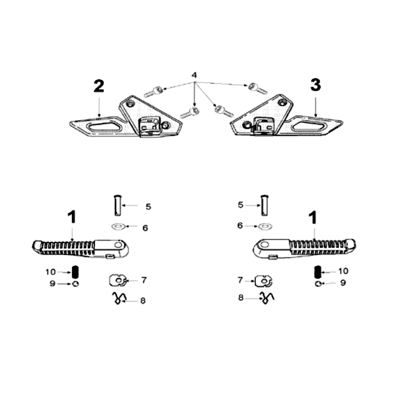 Pedane Peugeot Speedfight 3 50 2 tempi AC Blue