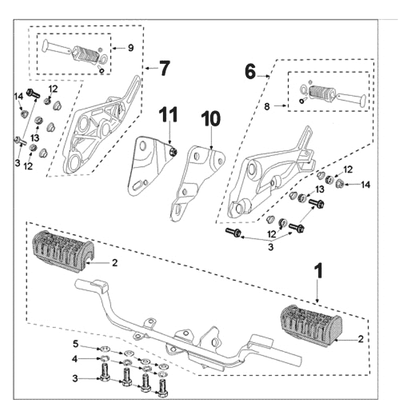 Poggiapiedi Peugeot Tweet vecchi bianchi
