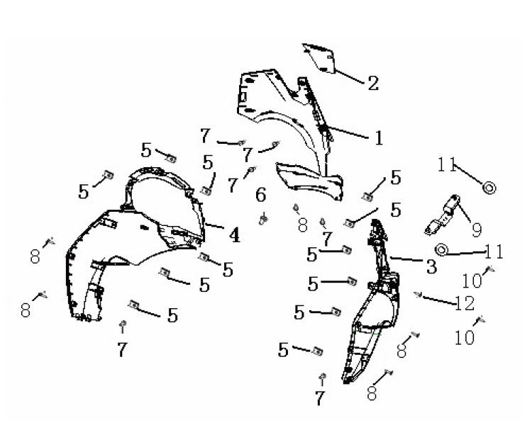 Coperchio anteriore in rame a 2 tempi Generic Ideo 50 2010 25