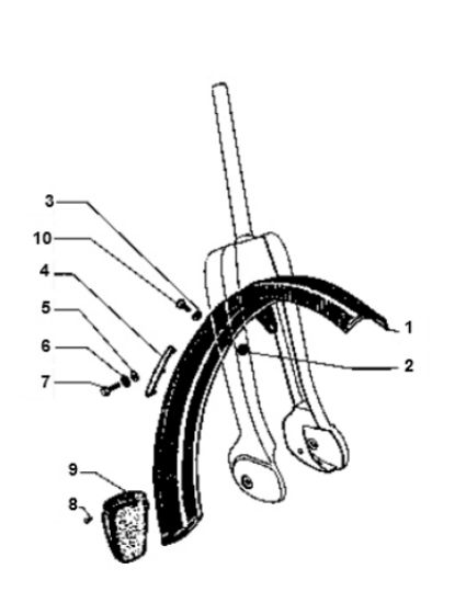 Parafango anteriore Piaggio Ciao