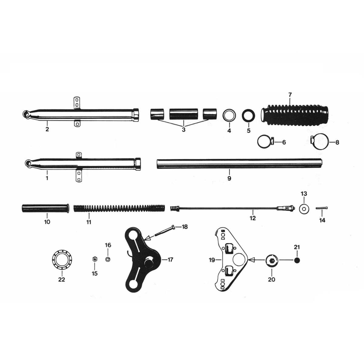 Forcella anteriore Zundapp 529 di tutti i tipi