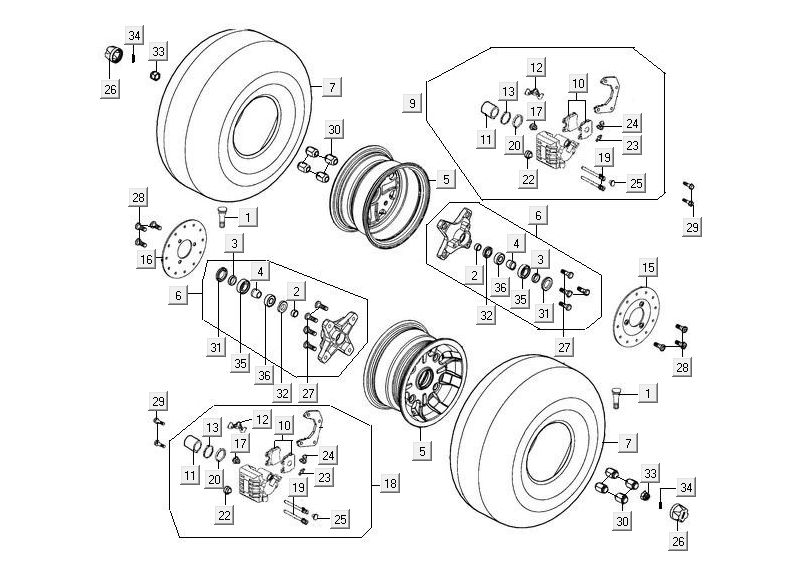 Ruota anteriore Kymco MXU 300R