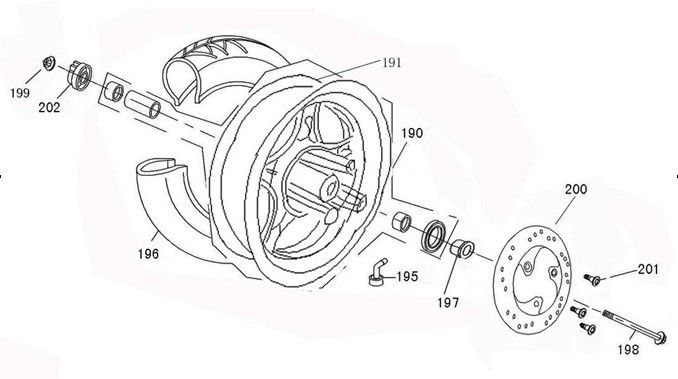 Ruota anteriore AGM R8