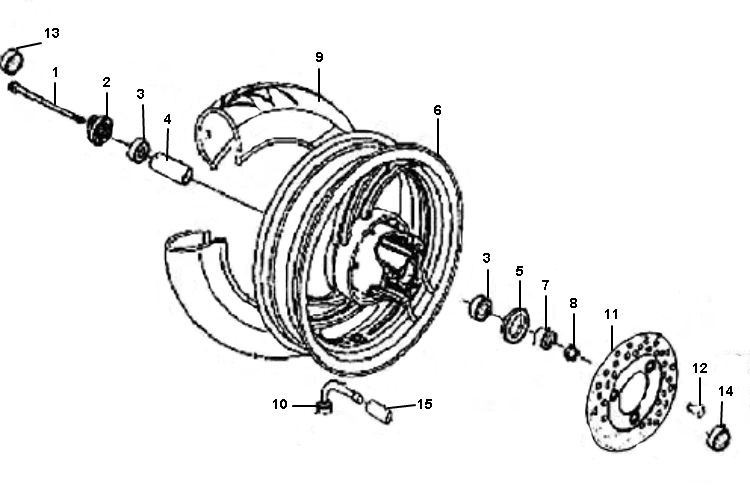 Ruota anteriore Neco Borsalino Uno 4 tempi