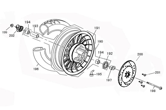 Ruota anteriore Rover GT antracite opaca