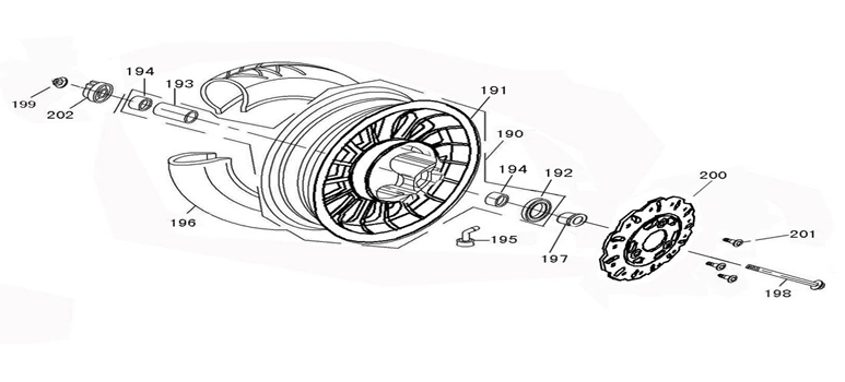 Ruota anteriore Znen Revival verde crema