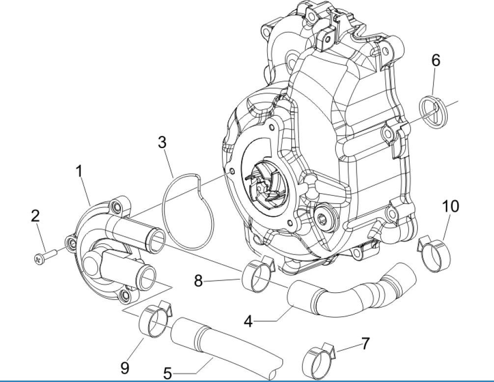 Pompa acqua Vespa GTV 250 IE 4V