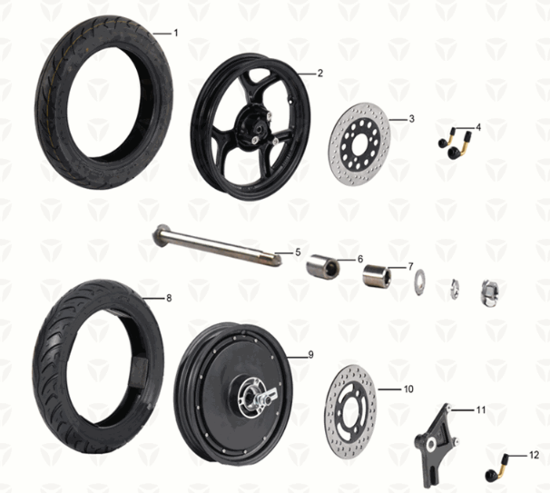 Ruota ASSY Yadea C1S