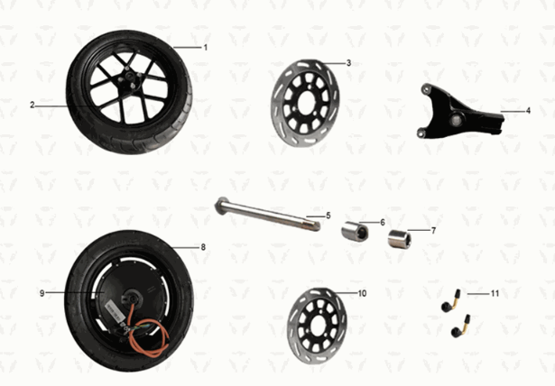 Ruota ASSY Yadea Y1S