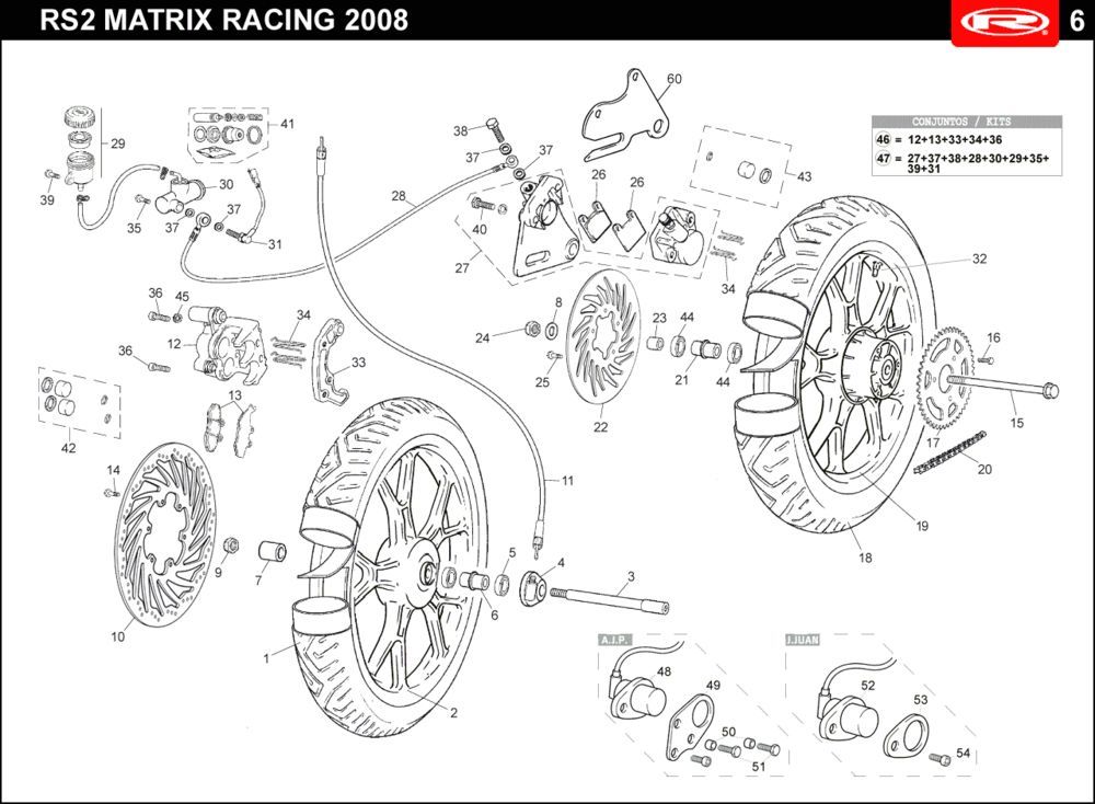 Ruote Rieju Rs2 blu 2006 a 2 tempi