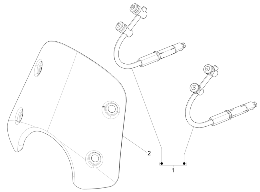 Parabrezza Vespa GTS 125 IE ABS Euro 4 2019