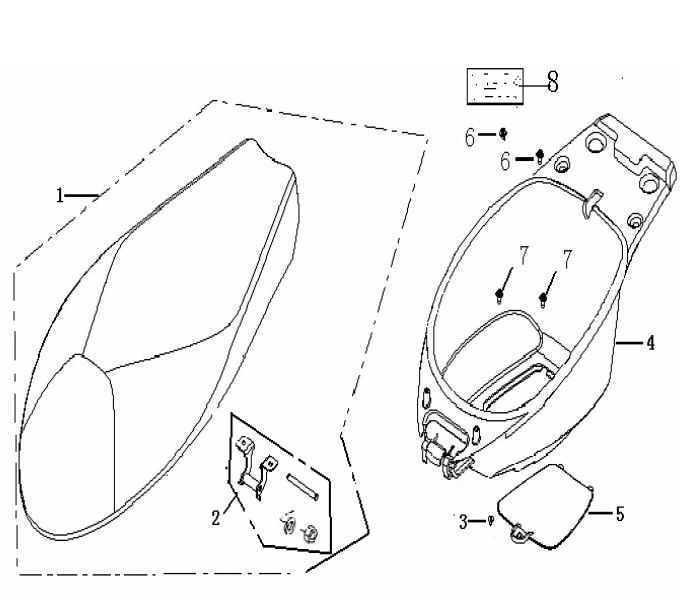 Sella - Helmbak Generic Roc 50 2 tempi 2010 rossa