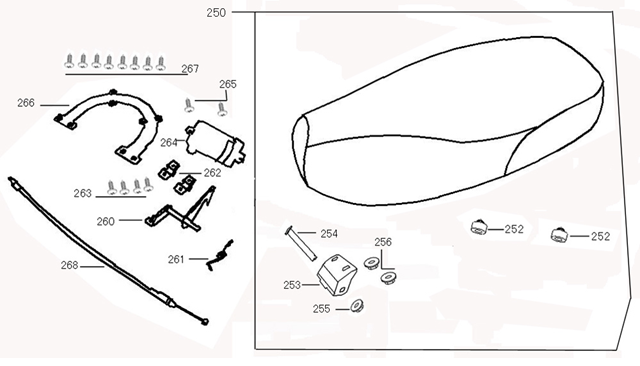 Sella Rover GT antracite opaca