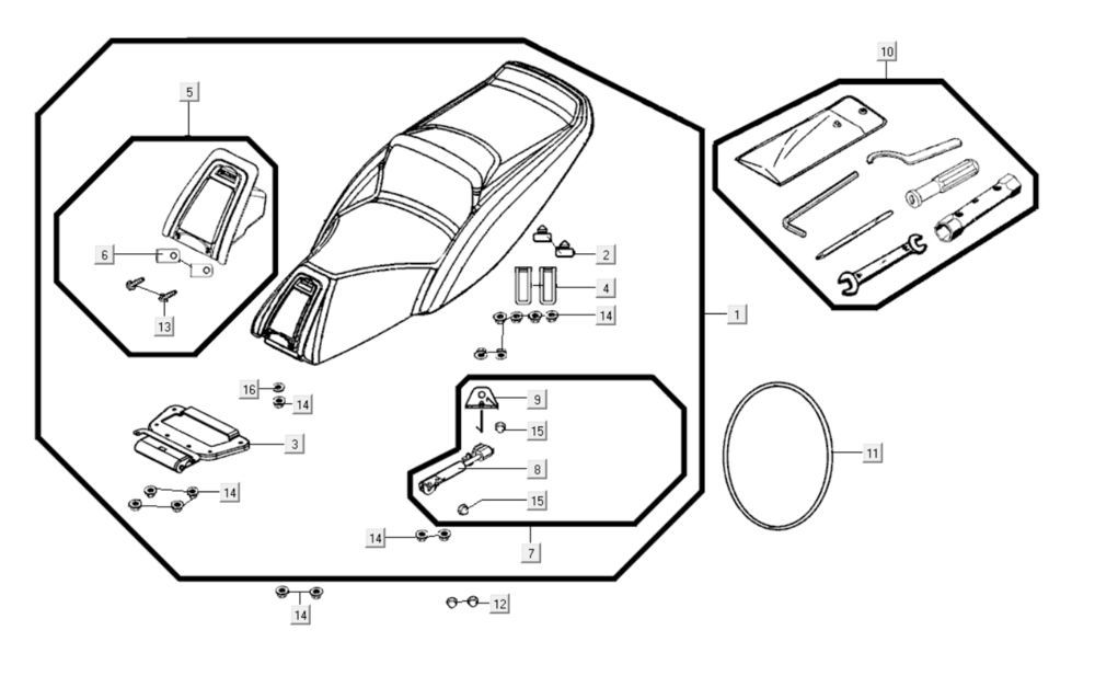 Sella Kymco Myroad 700i